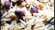 Campfire wild rice and peas