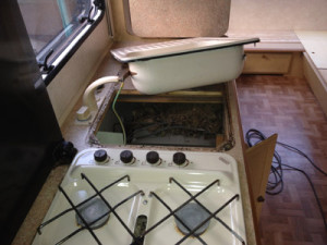 A simple caravan sink can be an expensive replacement